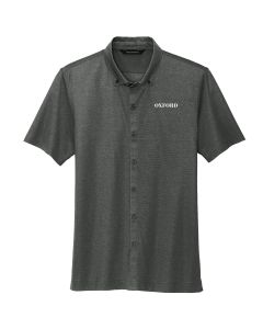 MERCER+METTLE Stretch Pique Full-Button Polo
