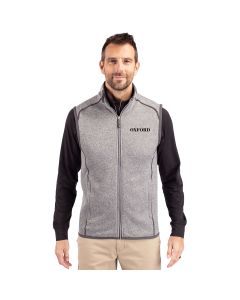 Cutter & Buck Men's Mainsail Sweater-Knit Full Zip Vest